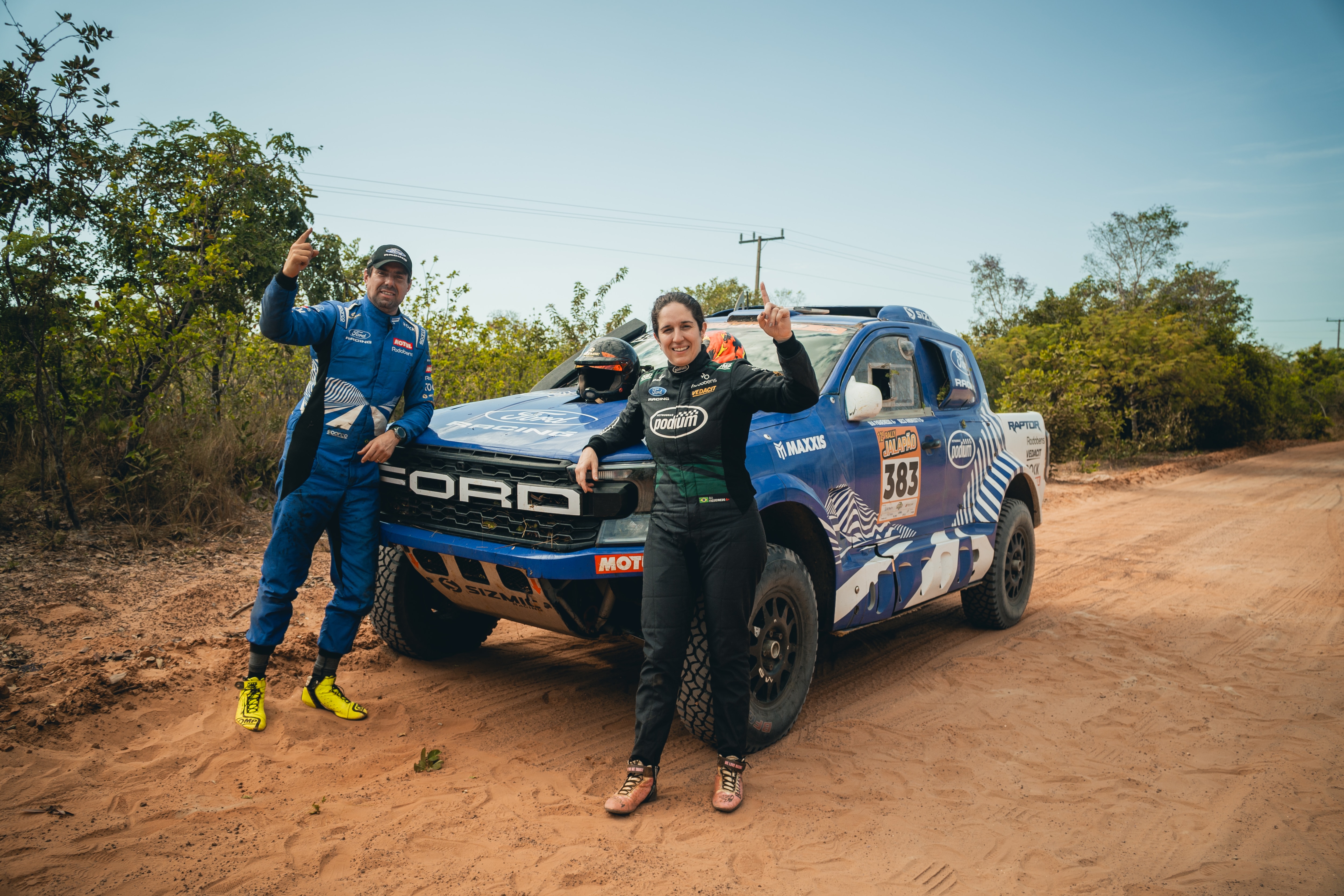 Bia Figueiredo estreia com vitória no Rally Jalapão com um protótipo da Ranger com motor V8